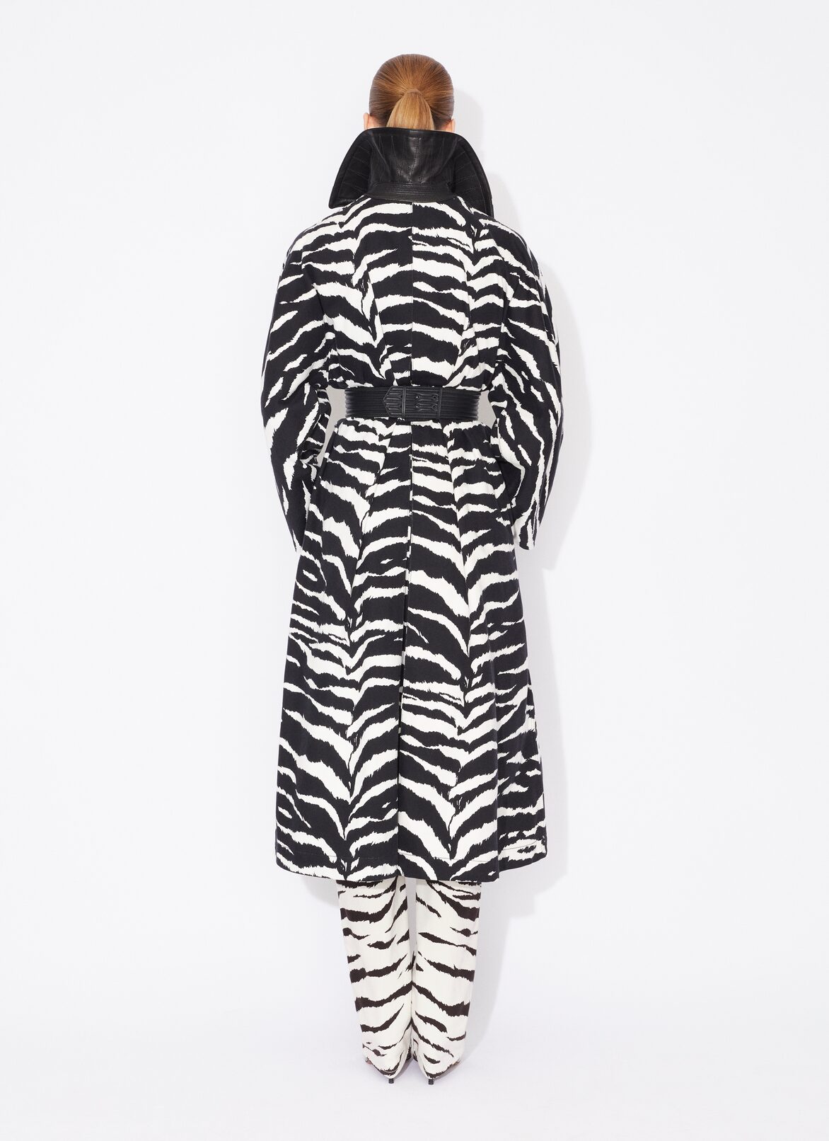 ANIMAL DENIM TRENCH ALAÏA BLACK ANIMAL DENIM TRENCH